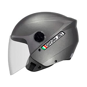Capacete Spark Jet Solid Chumbo