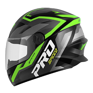 Capacete ProTork Speed R8 Fosco Preto/Verde