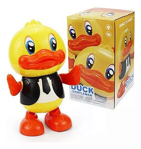 Pato Dançarino Com Música e Led Brilha No Escuro