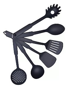 Kit 6 Utensílios De Cozinha De Nylon