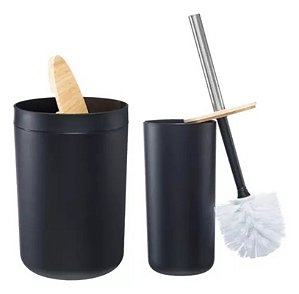 Conjunto para Banheiro 2 Pcs Flashgoods Preto