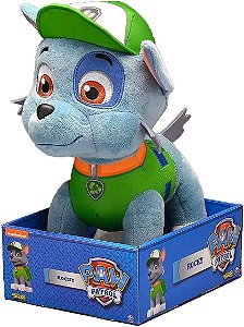 Boneco Pelúcia Patrulha Canina 12 Rocky