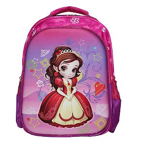 Mochila Escolar Princesa 3D