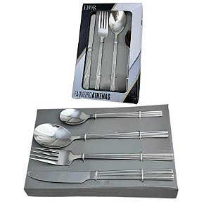 Faqueiro 16 Peças Inox Athenas Lyor