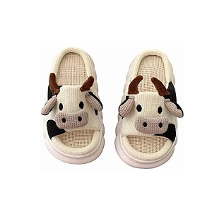 Pantufa Chinelo de Vaquinha de Pelucia