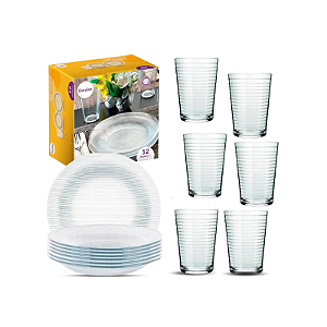 Aparelho De Jantar Diamante 12 Peças Duralex