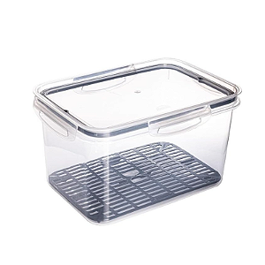 Pote De Plastico Hermetico Escorredor Interno 4L