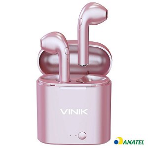 Fone de Ouvido Sem Fio Vinik Easy W1+ Tws Rosa