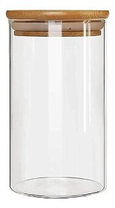 Pote Hermético Tampa de Bambu 800ml