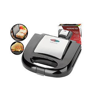 Sanduicheira e Grill Inox 2 Agratto
