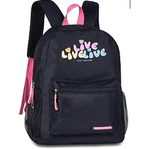 Mochila Escolar Clio Live Preto