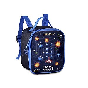 Lancheira Escolar Game Start Azul