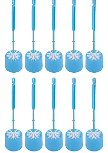 Kit 10 Escova Sanitária Elite Azul Claro