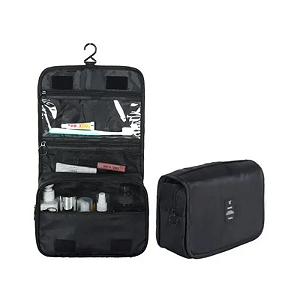 Necessaire Preta C/ Gancho 6 Peças