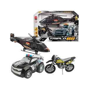 Brinquedo de Polícia Triplo