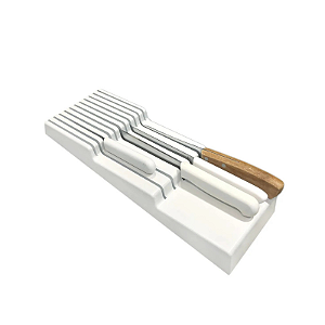 Organizador de Facas 2 em 1 Branco