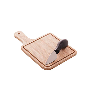 Conjunto Para Queijo 2 Peças Bambu Lyor