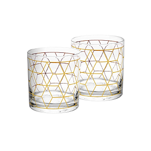 Conjunto 2 Copos de Whisky 320mL Cube