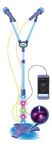 Brinquedo Microfone Duplo Azul