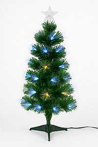 Árvore De Natal 90cm C/ Fibraótica C/ Led 80 Galhos