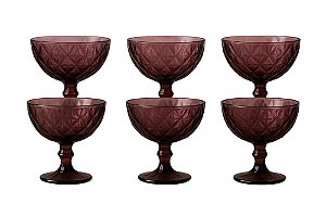 6 Taças Para Sobremesa 400ml