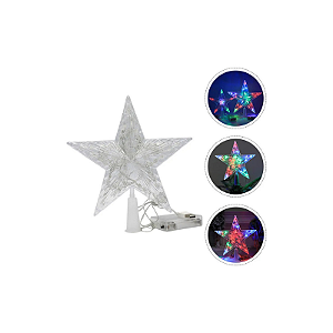 Estrela Ponteira 20 Lâmpadas Colorido 127V