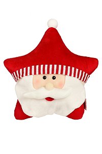 Almofada Decorativa Estrela Papai Noel