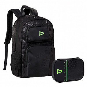 Kit Mochila E Estojo Preto Da Loud Escolar