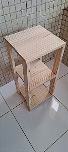 Mini Estante em pinus com 3 prateleiras Vesta