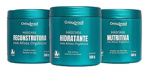 Cronograma Capilar Orgânica e Biodegradável - 500g cada | Hidratação, Reconstrução e Nutrição
