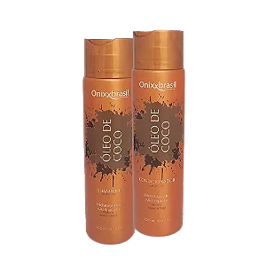 Kit Óleo de Coco 300ml - Shampoo + Condicionador | Alto poder de Hidratação