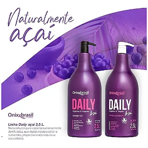 Daily Açaí - Kit Shampoo + Condicionador 2,5L | Uso diário em lavatório