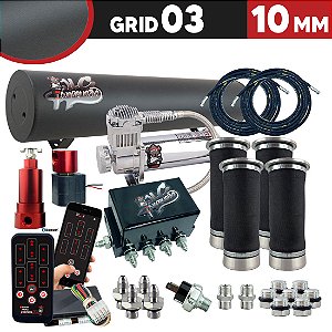 GRID 03 - 10MM CILINDRO 11,6L ALUMINIO PRETO