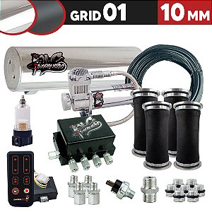 GRID 01 - 10MM CILINDRO 9L ALUMINIO PRETO