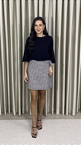 Short Saia Pied-de-Poule