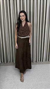 Saia Longa Suede