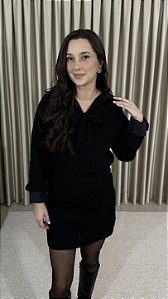 Blusa Tricô Laço - Preto