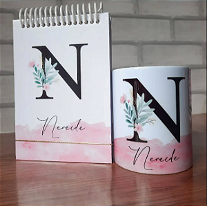 KIT PARA PRESENTE - BLOCO A6 + CANECA