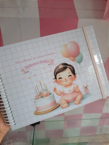 ÁLBUM DE MESVERSÁRIOS MENINA