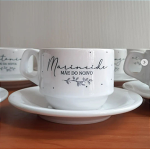 Xícaras Personalizadas com Pires - 200 ml