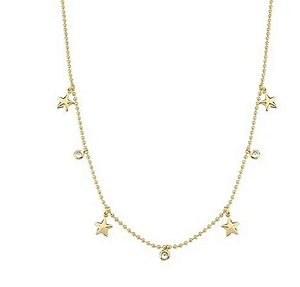 COLAR COM ESTRELAS E PONTO DE LUZ