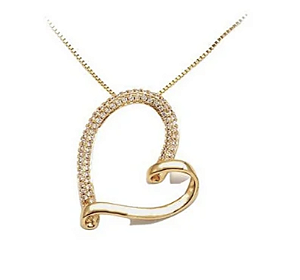 COLAR CORAÇÃO ASSIMÉTRICO