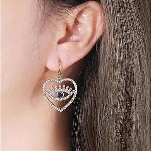 BRINCO OLHO GREGO NO CORAÇÃO