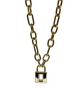 COLAR PINGENTE CADEADO ABERTO