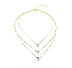 COLAR PONTO DE LUZ TRIPLO