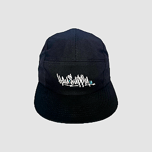 Boné 5panel Black Hau