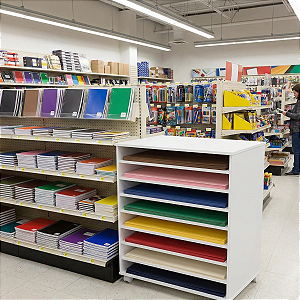 Porta Cartolinas Eva Color Set A1 Armário Papelaria Branco Cód.301