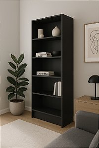 Armário Organizador 5 Prateleiras Multiuso 91,2cm Preto Cód.305PR912