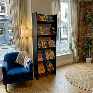 Estante Expositor Organizador 5 Prateleiras Livreiro Preto Cód.307