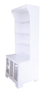 Pet Box 3 Com Vidro Expositor Ração + Prateleiras Cód.503